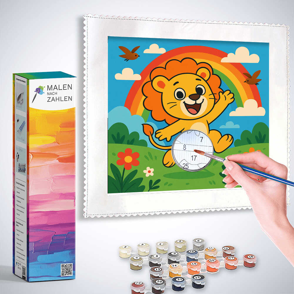 Malen nach Zahlen - Fröhlicher König der Farben