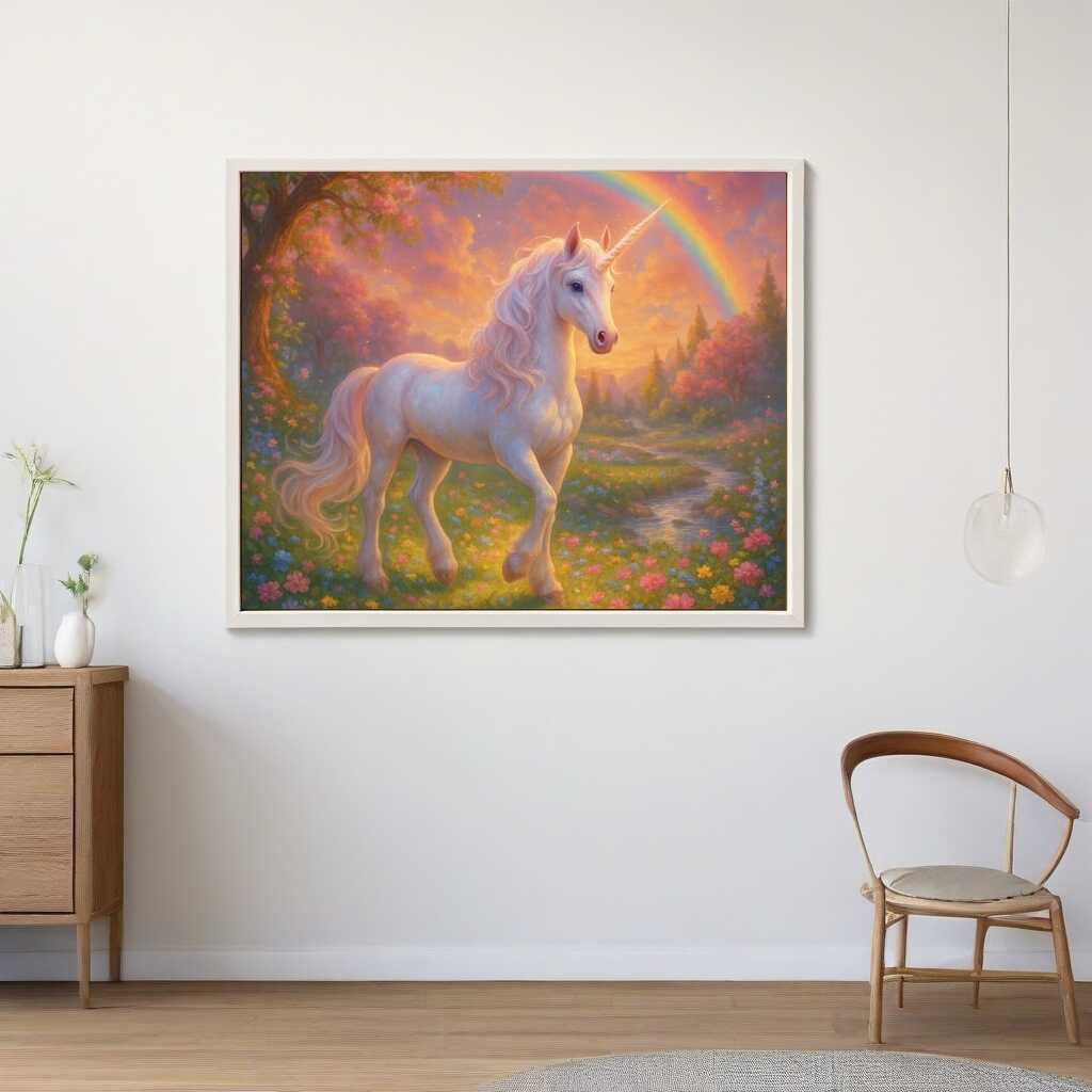 Malen nach Zahlen - Das Morgentau Einhorn