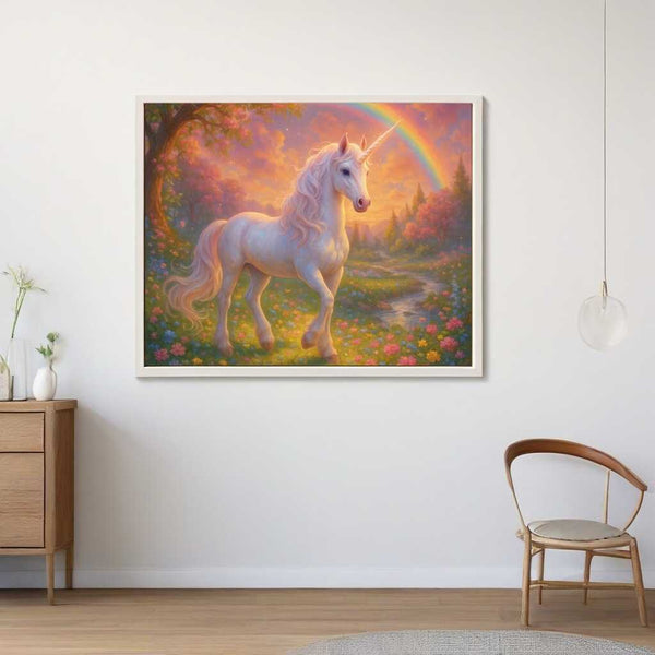Malen nach Zahlen - Das Morgentau Einhorn