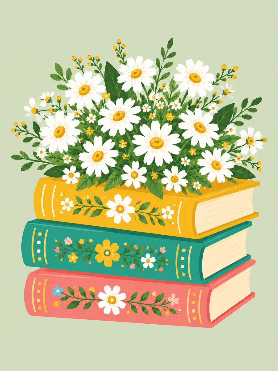 Blumenbücher 4er SET - Mini Malen nach Zahlen