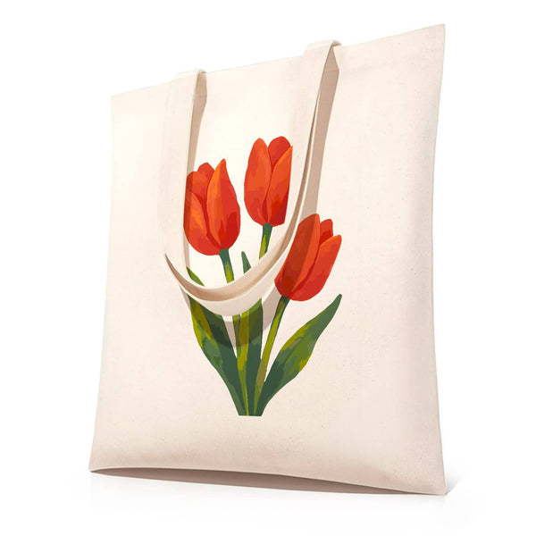 Stofftaschen, Blumen - Malen nach Zahlen