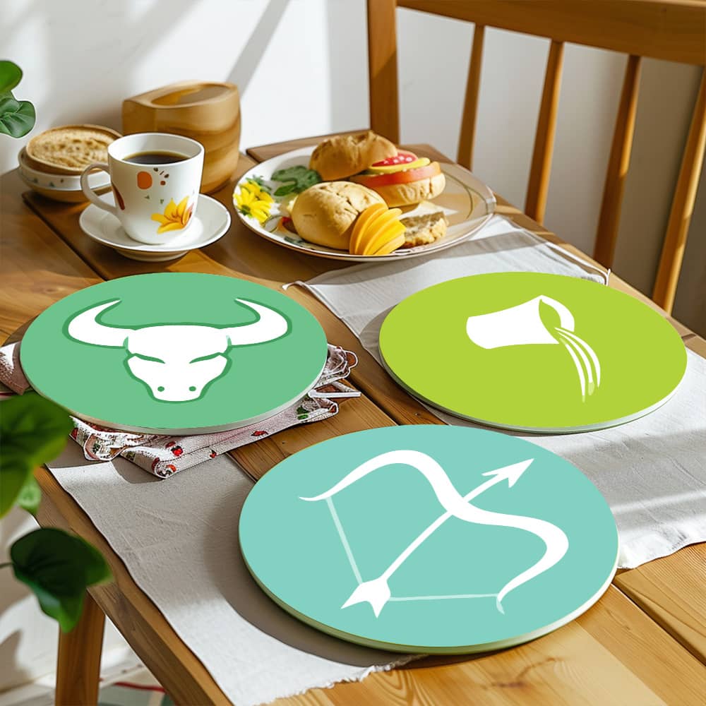 Tischset 12er Set, Sternzeichen- Malen nach Zahlen