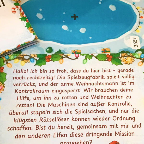 Santa Rettungsmission - Escape Room zum Ausdrucken