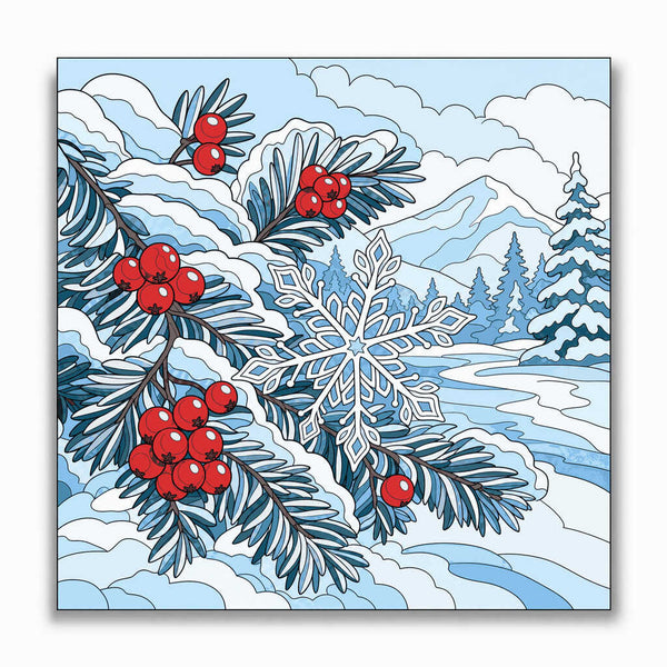 Malen nach Zahlen - Winterzauber – Stille Eleganz