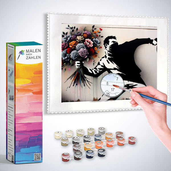Blumenwurf - Banksy