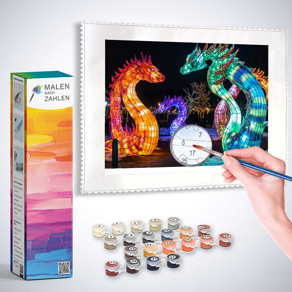 Malen nach Zahlen - Feuerspiel der Drachen