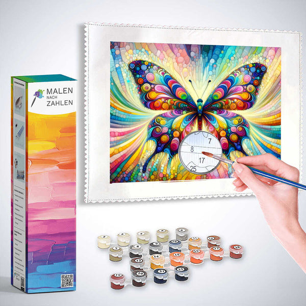 Schmetterling, Bunt – Malen nach Zahlen
