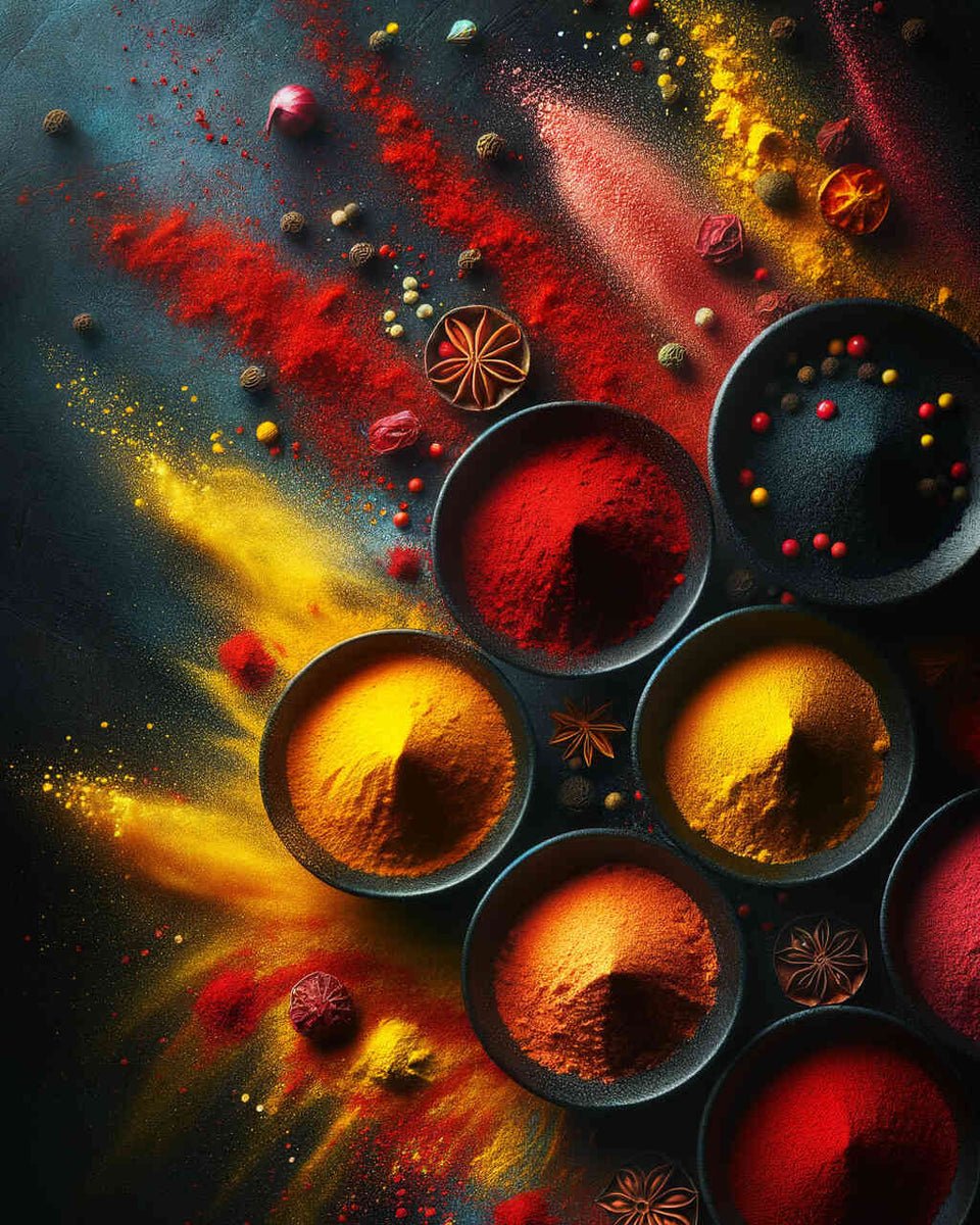 Malen nach Zahlen - Gewürzschalen