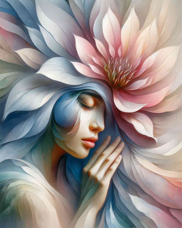 Malen nach Zahlen - Blumenfrau