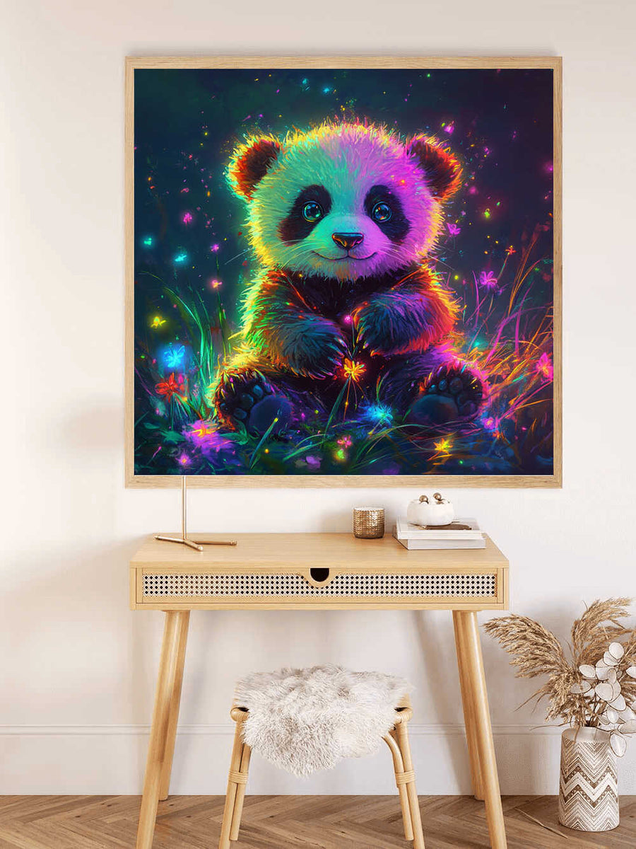 Malen nach Zahlen - Magische Lichterwelt, Panda