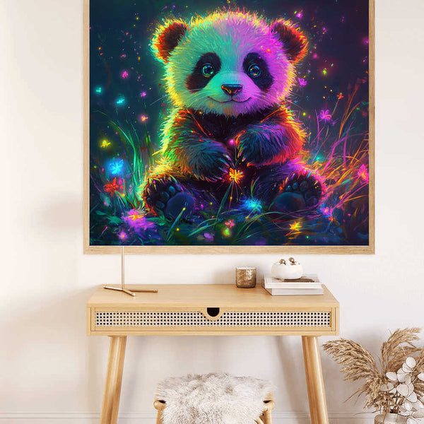 Malen nach Zahlen - Magische Lichterwelt, Panda