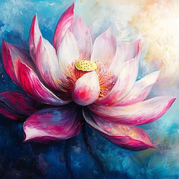 Malen nach Zahlen - Abstrakte Lotus Blumen