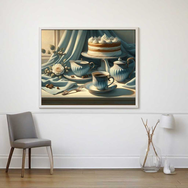 Kaffee und Kuchen - Malen nach Zahlen