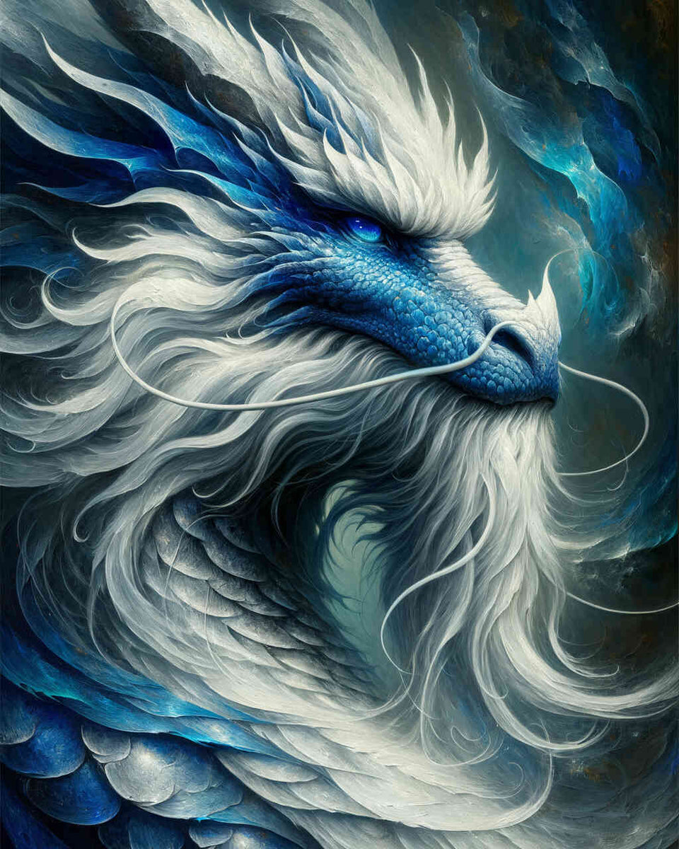 Malen nach Zahlen - Weiser Drache