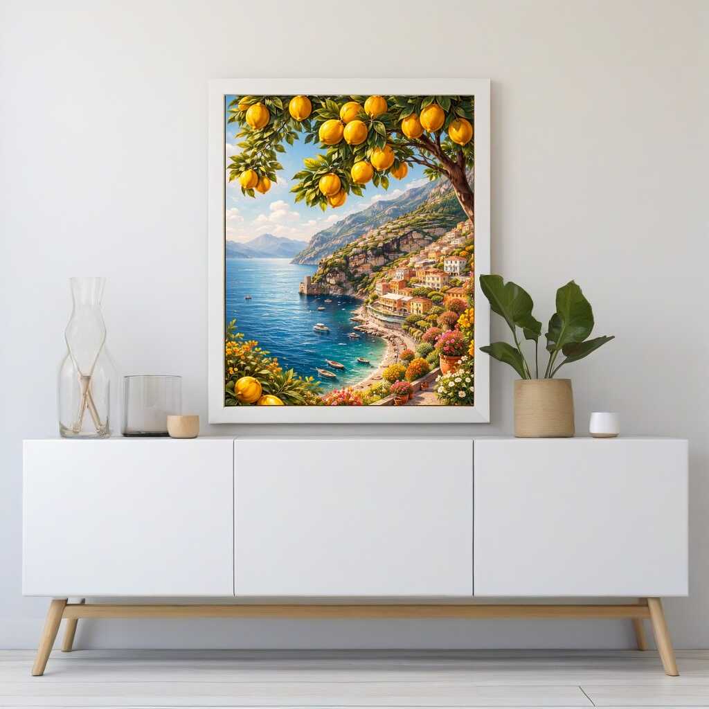 Malen nach Zahlen - Zitronenduft am Mittelmeer