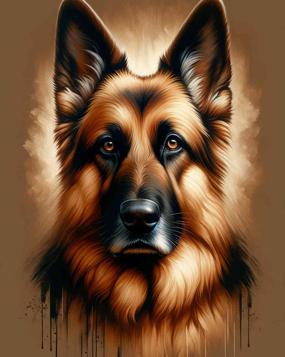 Malen nach Zahlen - Schäferhund