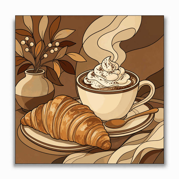 Malen nach Zahlen - Morgenzauber im Café