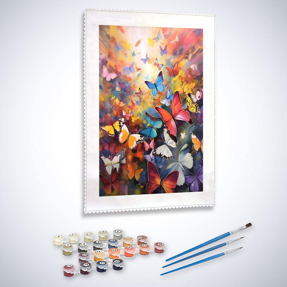 Schmetterlinge - Malen nach Zahlen