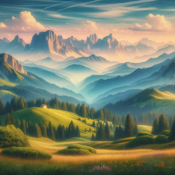 Berge – Malen nach Zahlen
