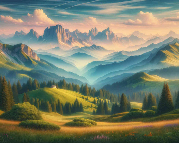 Berge – Malen nach Zahlen