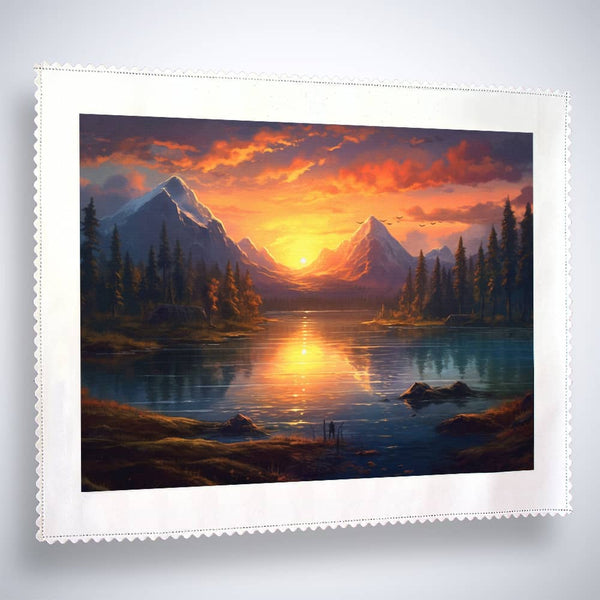 See, Abendrot - Malen nach Zahlen