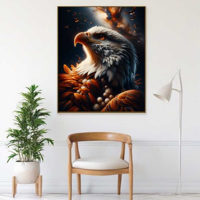 Adler, Kopf – Malen nach Zahlen