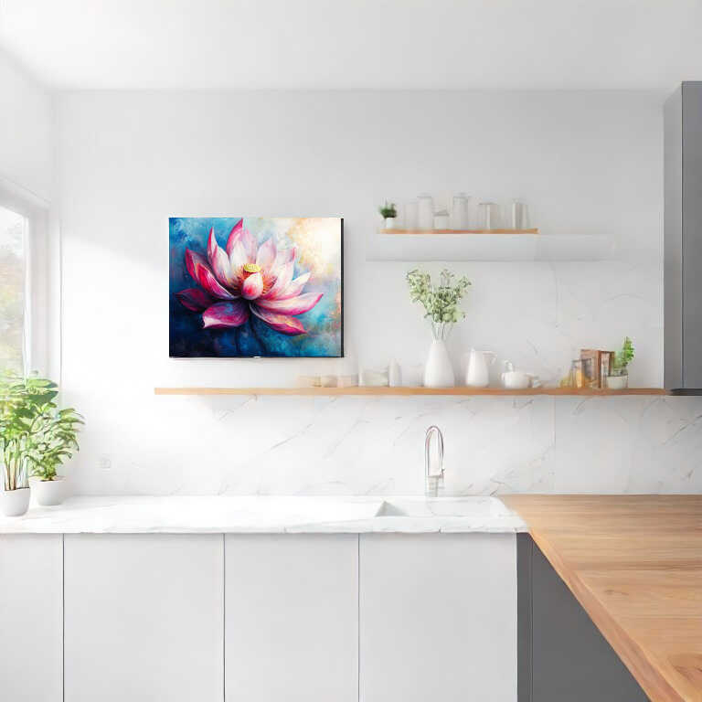 Malen nach Zahlen - Abstrakte Lotus Blumen