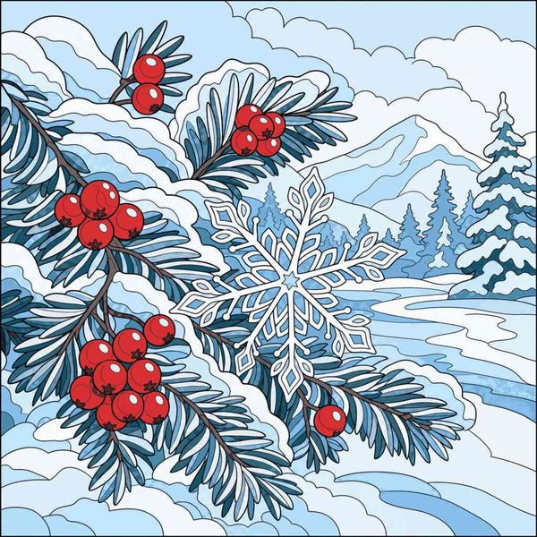 Malen nach Zahlen - Winterzauber – Stille Eleganz