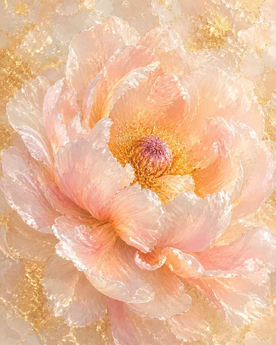 Malen nach Zahlen - Goldene Blüte der Morgenröte