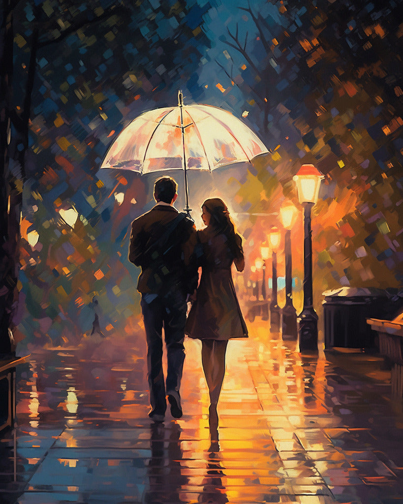 Pärchen, Romantisch - Malen nach Zahlen