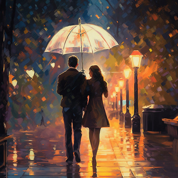 Pärchen, Romantisch - Malen nach Zahlen