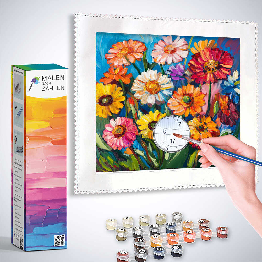 Malen nach Zahlen - Farbexplosion des Sommers