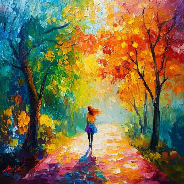 Malen nach Zahlen - Herbstspaziergang der Träume