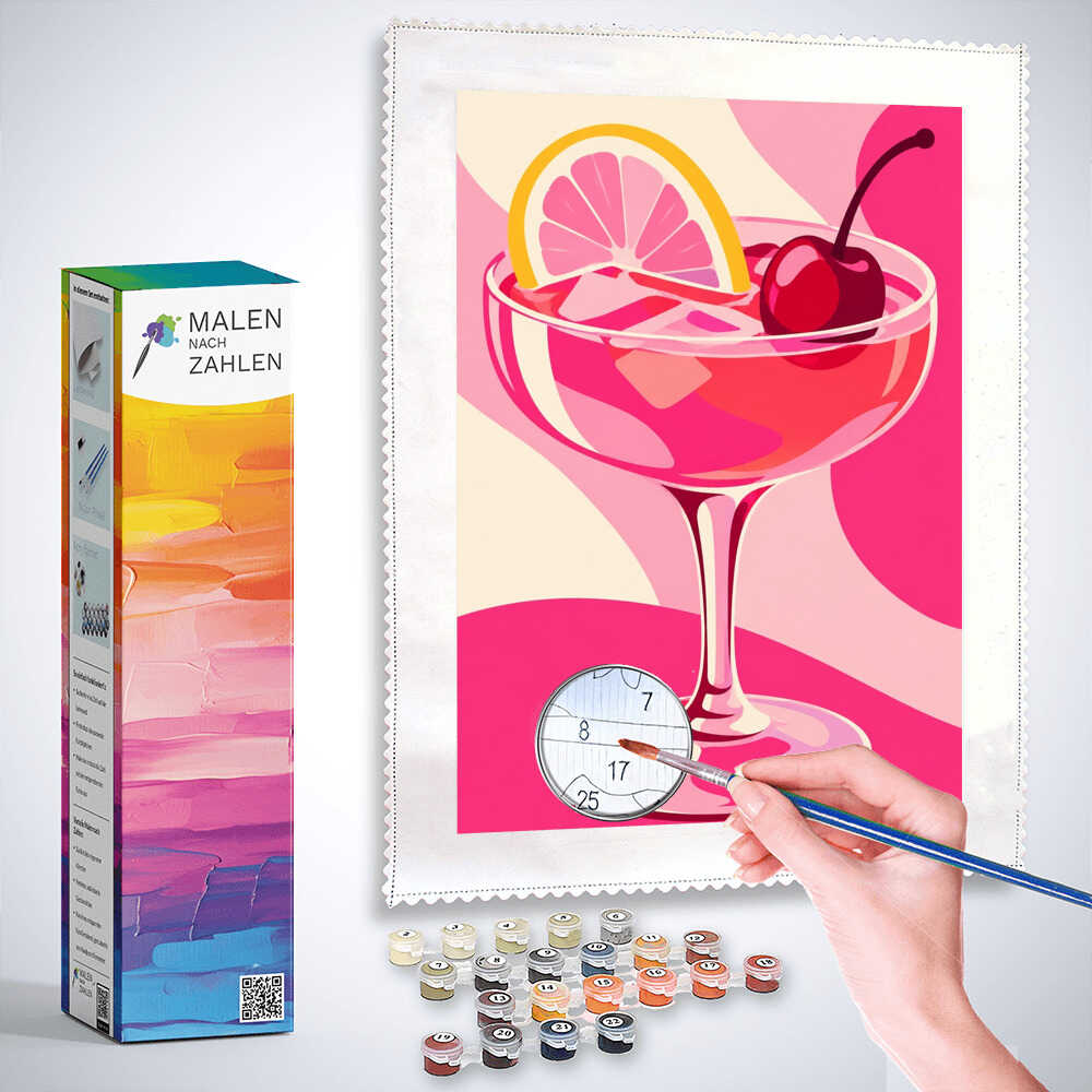 Malen nach Zahlen - Sommerträume im Glas