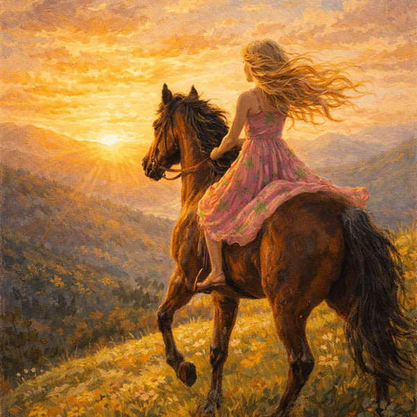 Malen nach Zahlen - Sonnenritt der Freiheit