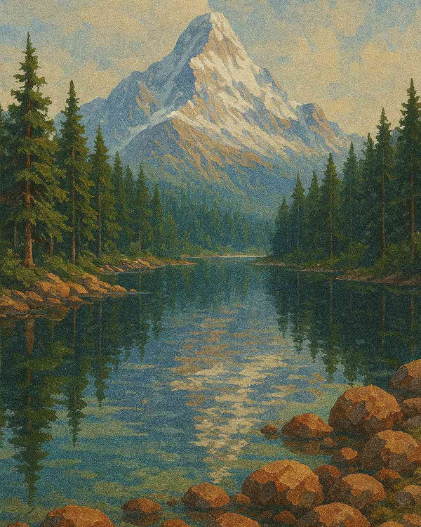 Malen nach Zahlen - Spiegel der Stille