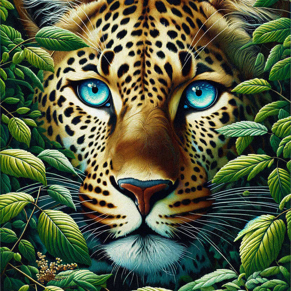 Malen nach Zahlen - Zufriedener Leopard