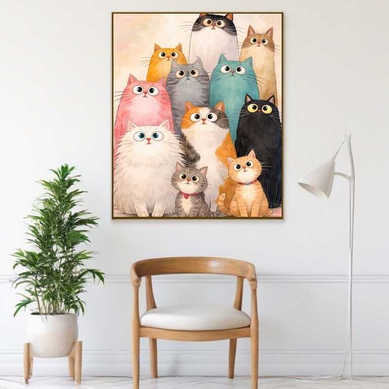 Malen nach Zahlen - Zauberhafte Katzenbande