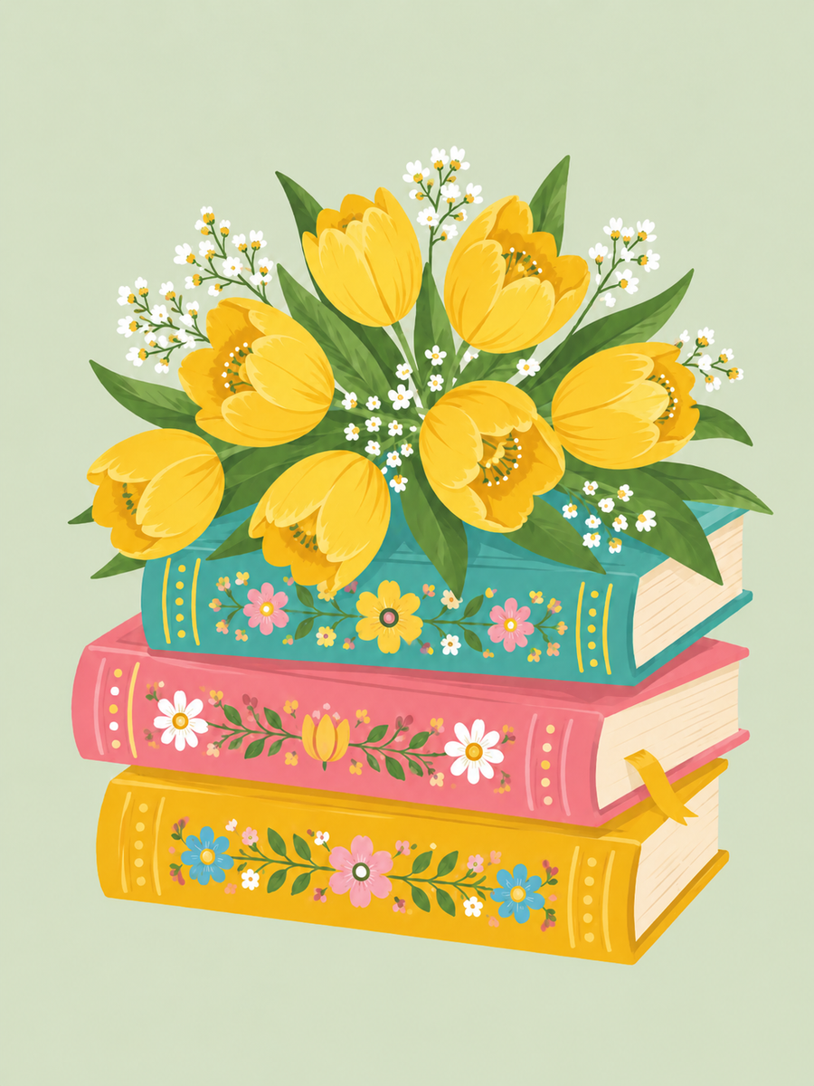 Blumenbücher 4er SET - Mini Malen nach Zahlen