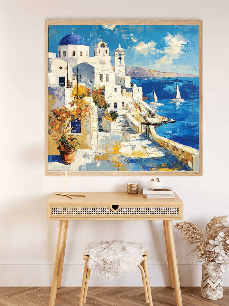 Malen nach Zahlen - Sonnenzauber über Santorini