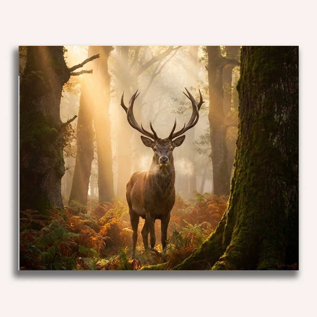 Malen nach Zahlen - Majestät des Morgens, im Lichtschein