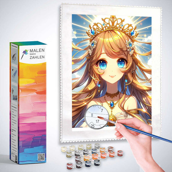 Malen nach Zahlen - Mädchen mit Diadem
