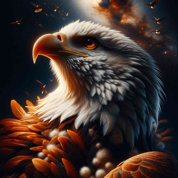 Adler, Kopf – Malen nach Zahlen