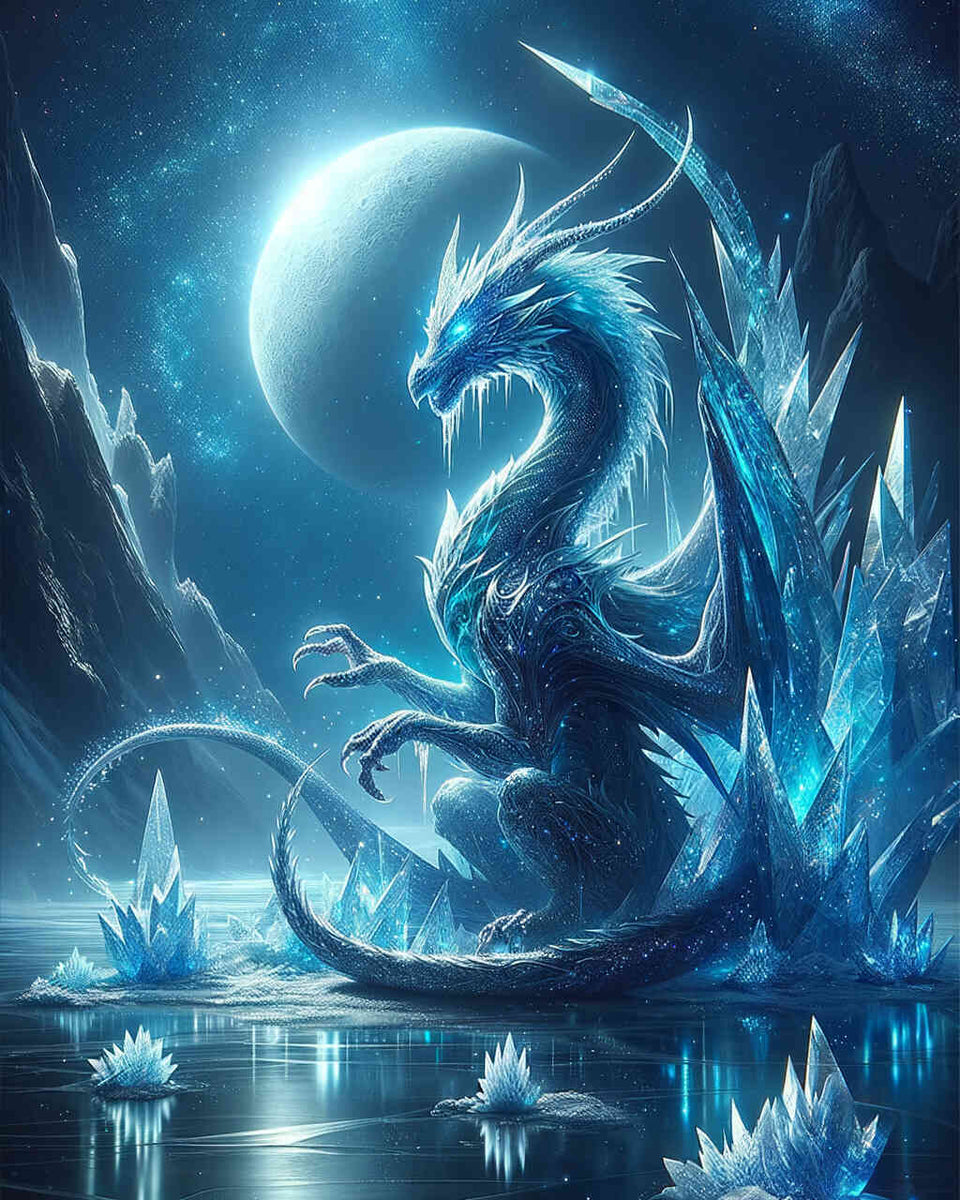 Malen nach Zahlen - Eisdrache