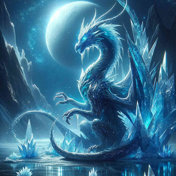 Malen nach Zahlen - Eisdrache