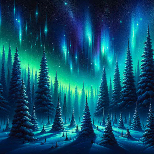 Blue Woods - Malen nach Zahlen