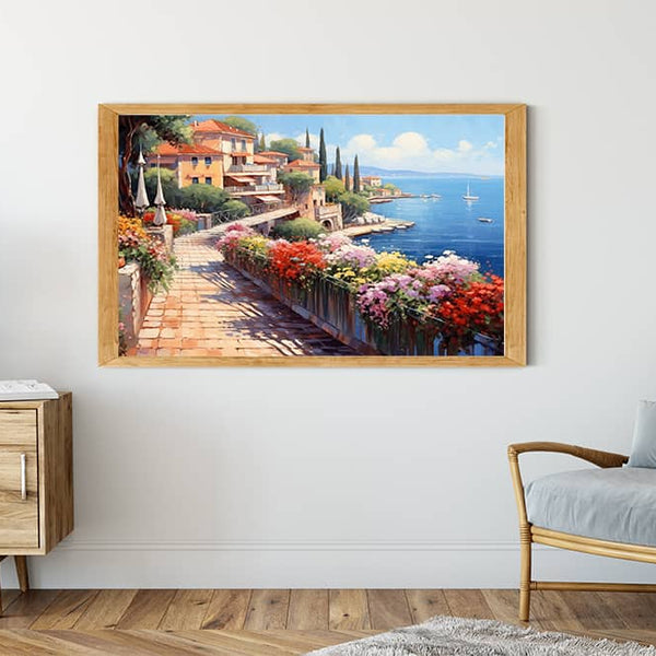 Mediterran, Blumen - Malen nach Zahlen