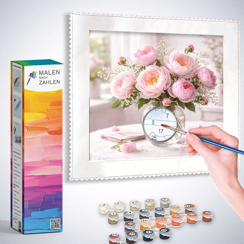 Malen nach Zahlen - Frühlingszauber – Romantik in Pastell