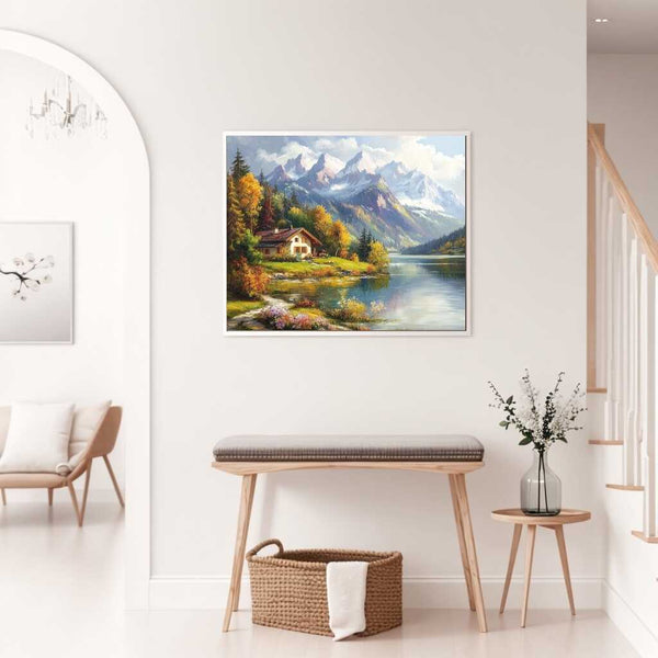 Malen nach Zahlen - Haus am Bergsee