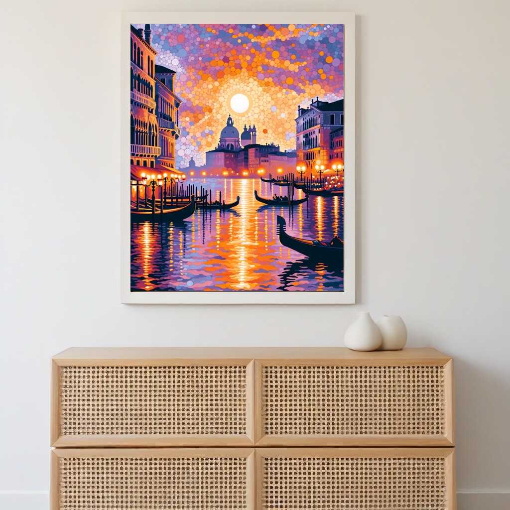 Venedig Sonnenuntergang - Malen nach Zahlen